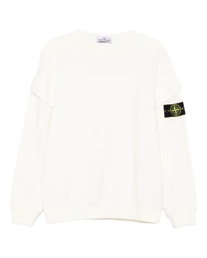 Stone Island 6100008 Sweatshirt mit aufgesetzter Tasche - Nude Nude
