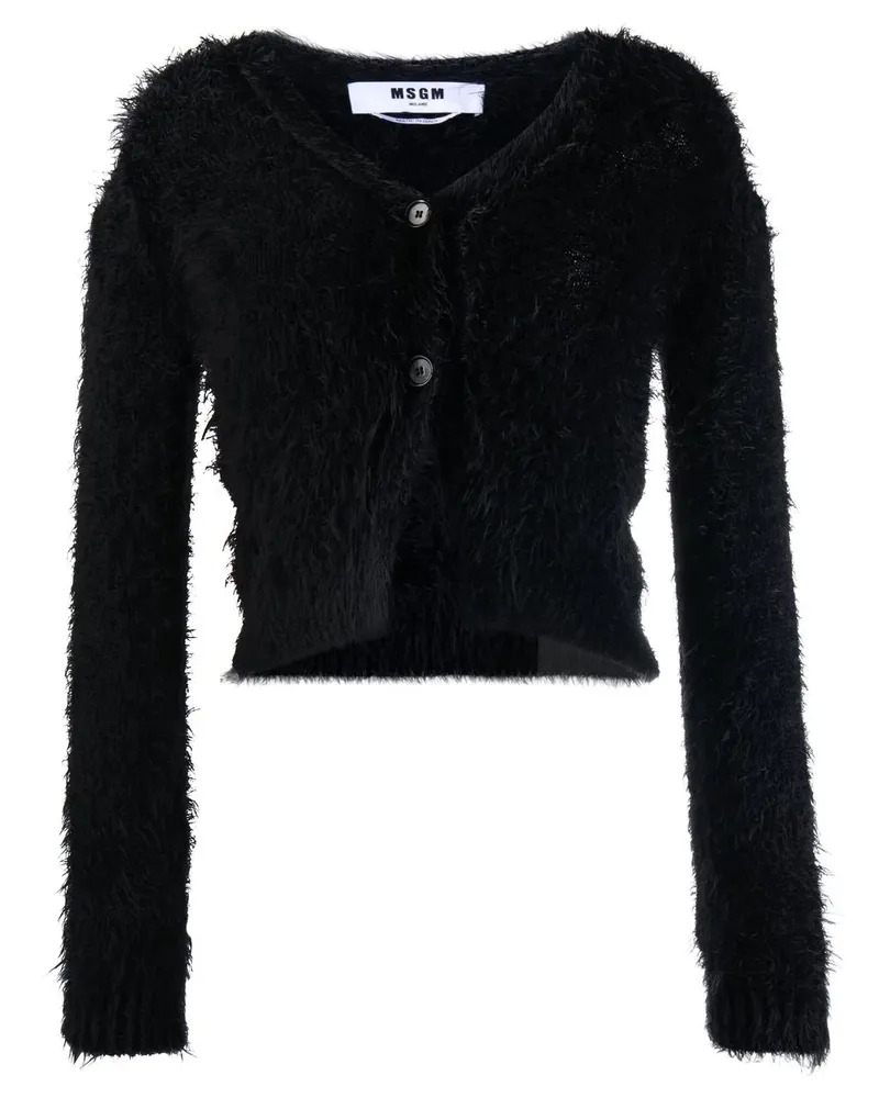 MSGM Klassischer Cardigan - Schwarz Schwarz