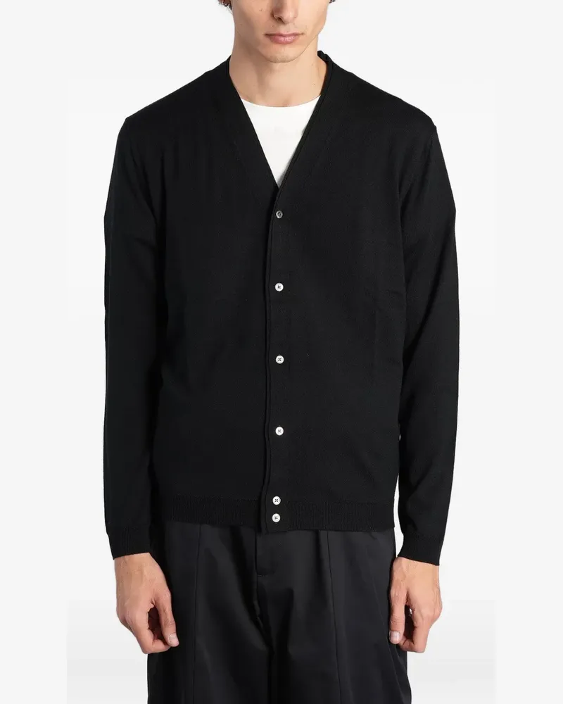 Low Brand V-neck cardigan - Schwarz Schwarz