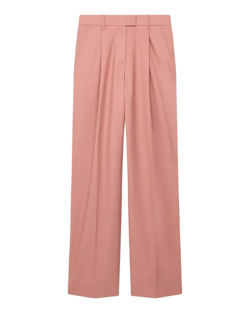 Another Tomorrow pleated wide-leg trousers - Rosa Rosa