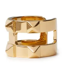 Valentino Garavani Rockstud Ring mit Cut-Out Gold