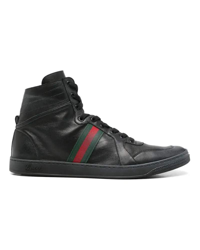 Gucci Stretch high-top sneakers - Schwarz Schwarz