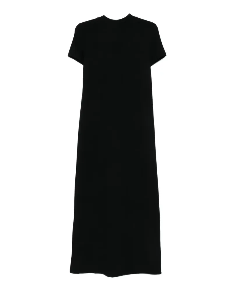 FRANKIE Shop shor-sleeves midi dress - Schwarz Schwarz