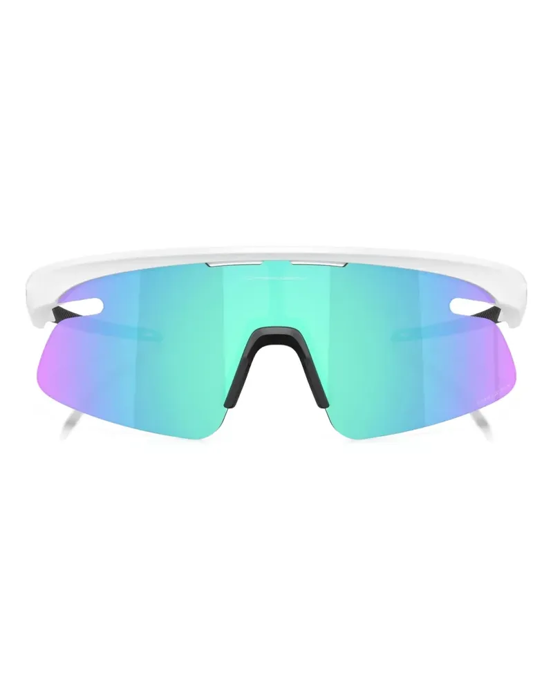 Oakley RSLV Lite Sonnenbrille mit geometrischem Gestell - Weiß Weiß