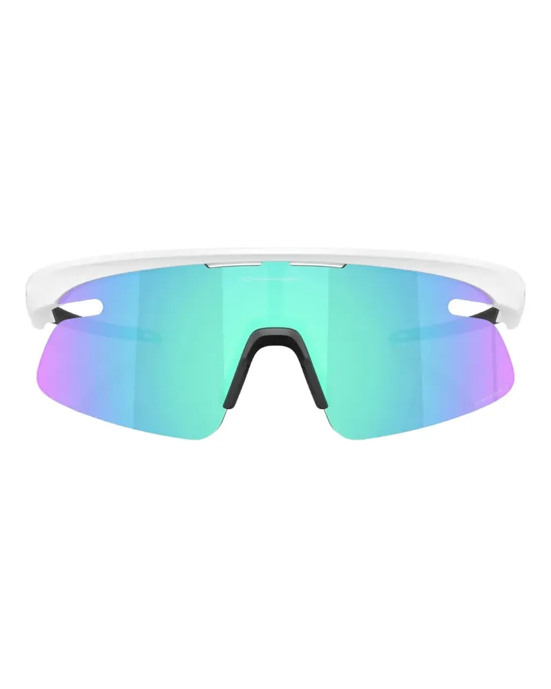 Oakley RSLV Lite Sonnenbrille mit geometrischem Gestell - Weiß Weiß