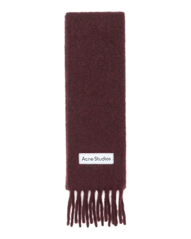 Acne Studios Schmaler Schal aus Mohär - Rot Rot