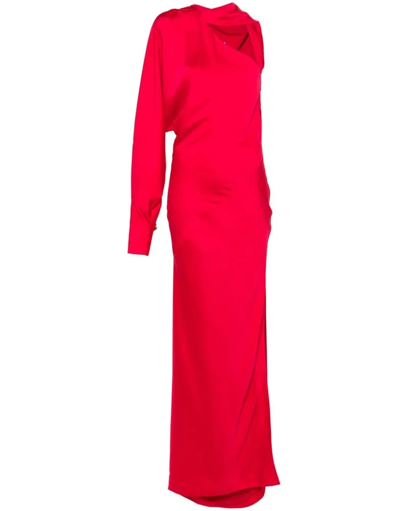 Genny Maxikleid aus Satin - Rot Rot