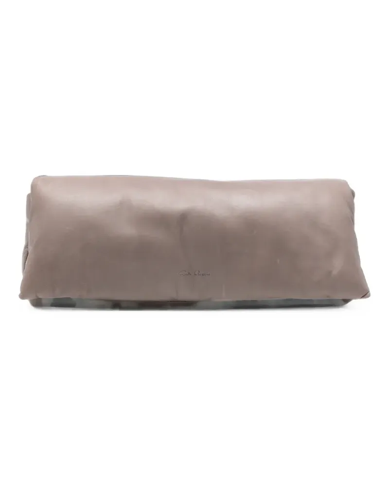 Rick Owens padded leather clutch bag - Grau Grau