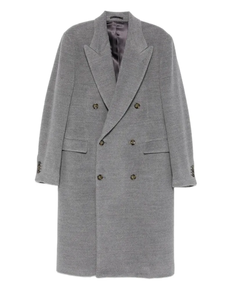 LARDINI double-breasted coat - Grau Grau