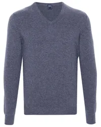 Fedeli Klassischer Kaschmirpullover Blau