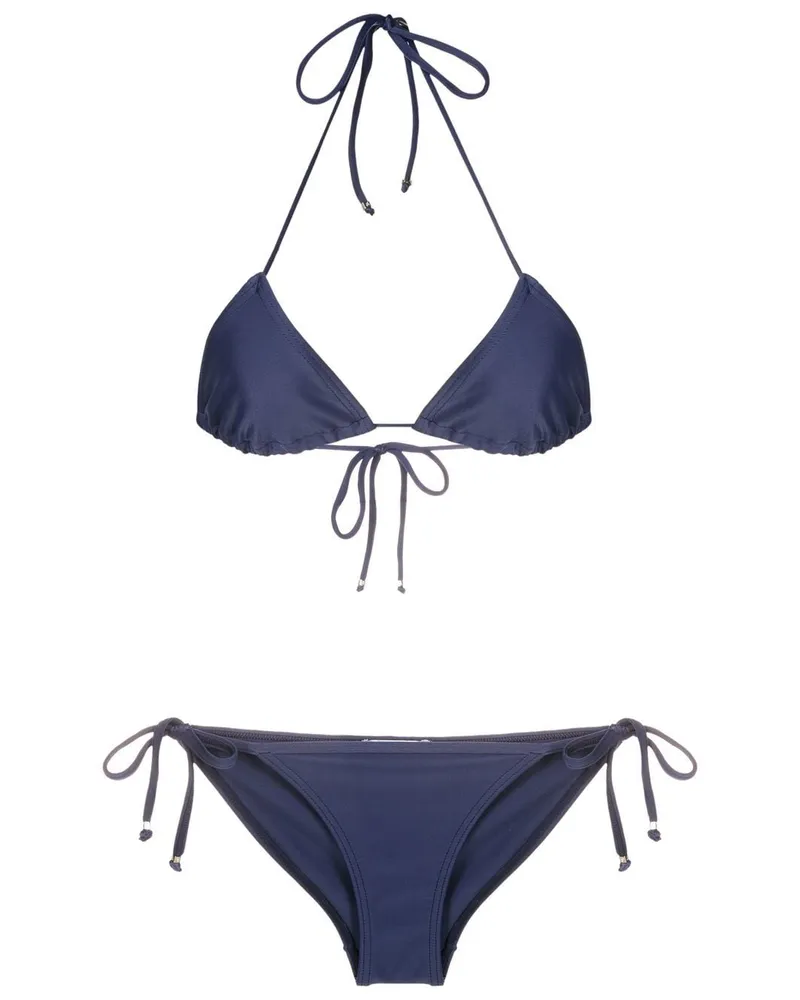 Amir Slama Triangel-Bikini - Blau Blau
