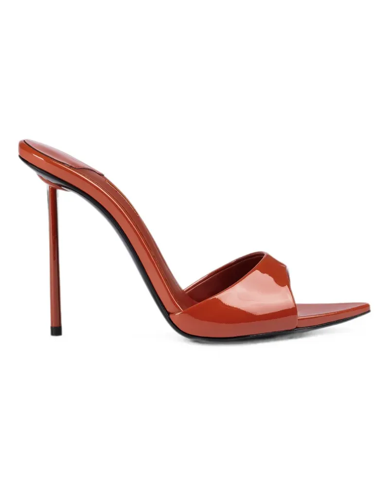 Le Silla Bella Sandalen aus Lackleder 80mm - Orange Orange