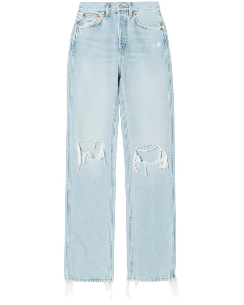 RE/DONE 90s Nu Disco High-Rise-Jeans - Blau Blau