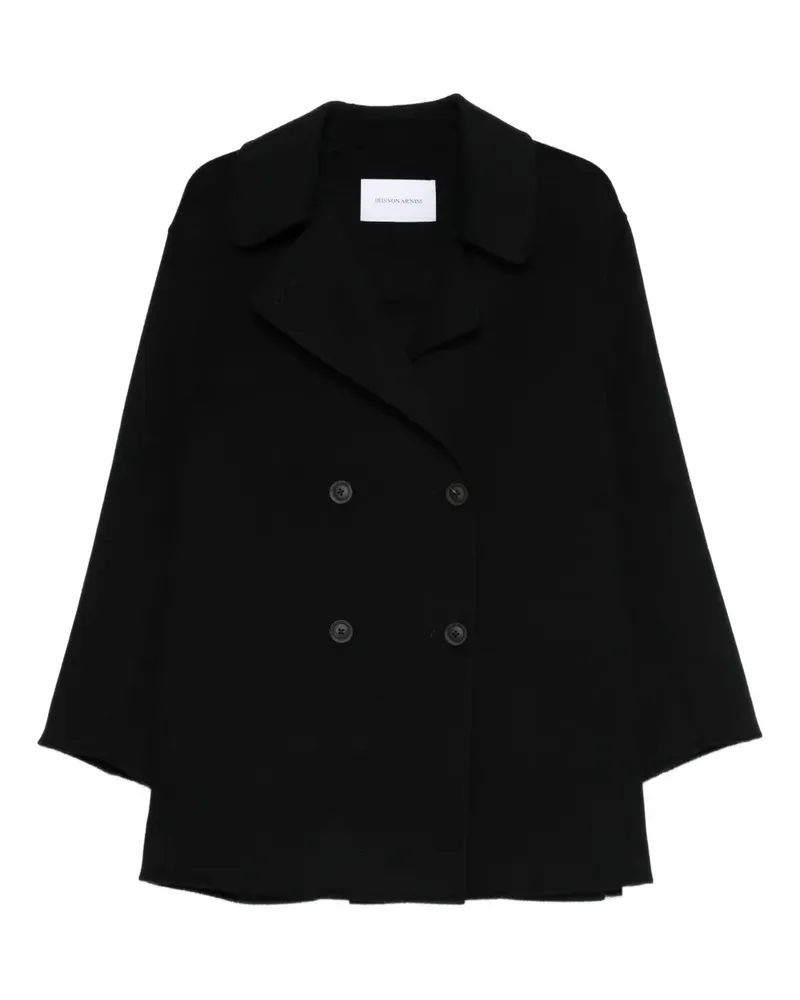 Iris von Arnim double-breasted notched-lapel coat - Schwarz Schwarz