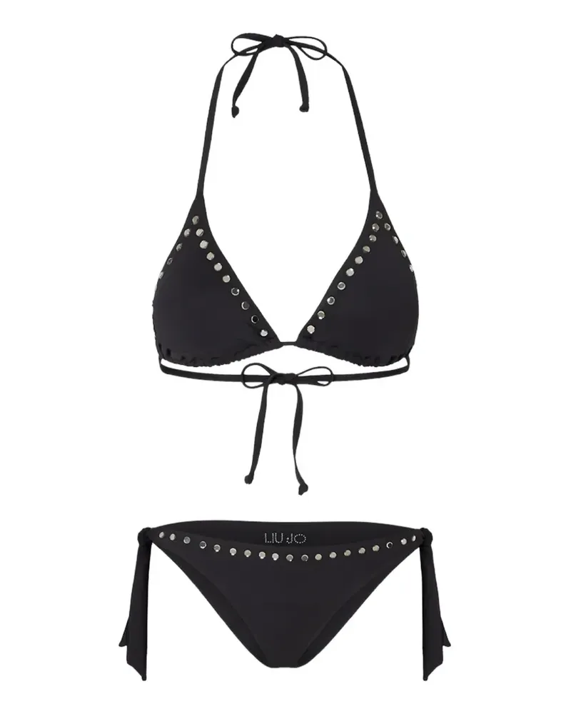 Liu Jo studded bikini top and bottoms - Schwarz Schwarz