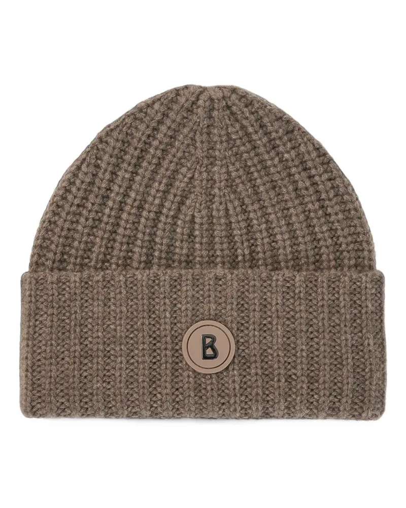 Bogner Gerippte Kilian Beanie aus Kaschmir - Braun Braun