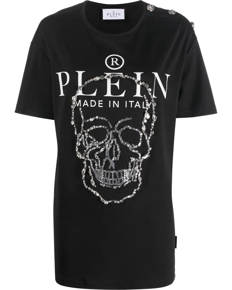 Philipp Plein T-Shirt mit Logo-Print - Schwarz Schwarz