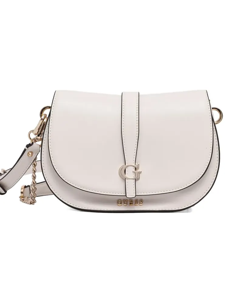 Guess Umhängetasche mit Logo-Schild - Weiß Weiß