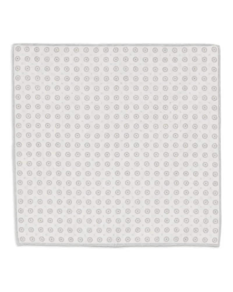 Eleventy Einstecktuch mit geometrischem Print - Grau Grau