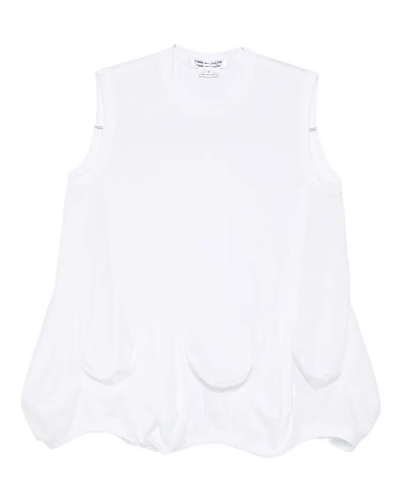 Comme des Garçons crew-neck top - Weiß Weiß