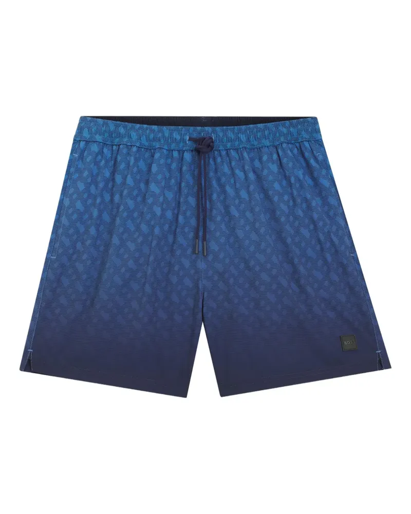 HUGO BOSS Vale Badehose mit Logo-Patch - Blau Blau
