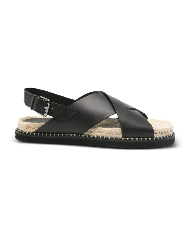 Castañer Tiago crossover-strap slingback sandals - Schwarz Schwarz