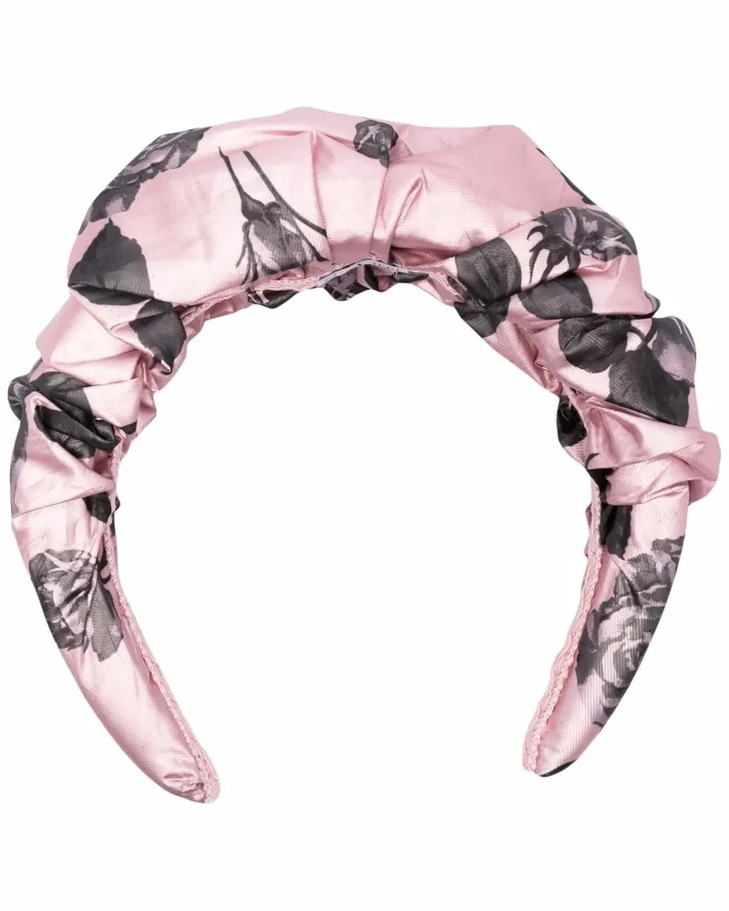 RED Valentino Haarreif mit Blumen-Print - Rosa Rosa