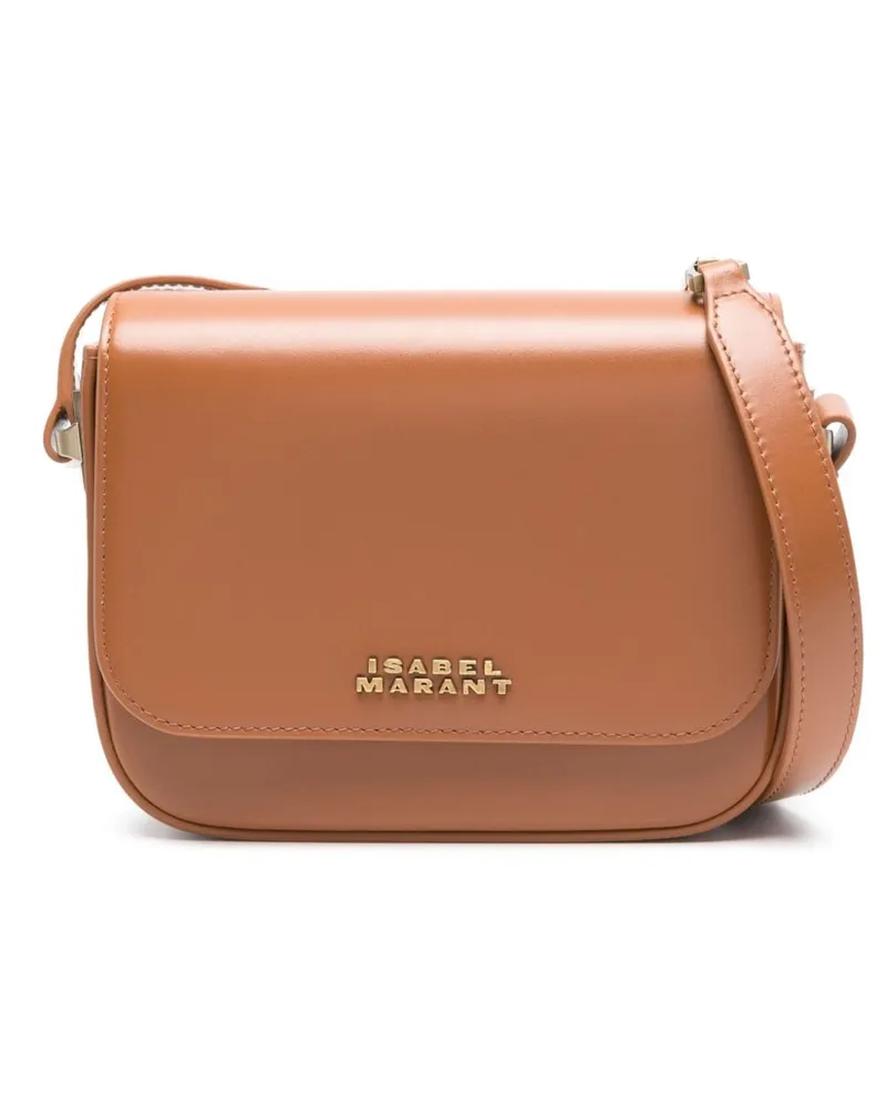 Isabel Marant Umhängetasche mit Logo - Braun Braun
