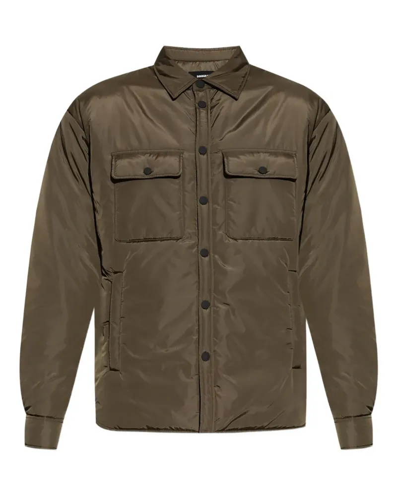 Dsquared2 Geknöpfte Jacke mit Klappentaschen - Braun Braun