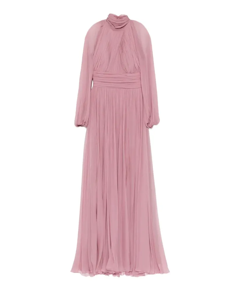Zuhair Murad Maxikleid aus Seide - Rosa Rosa