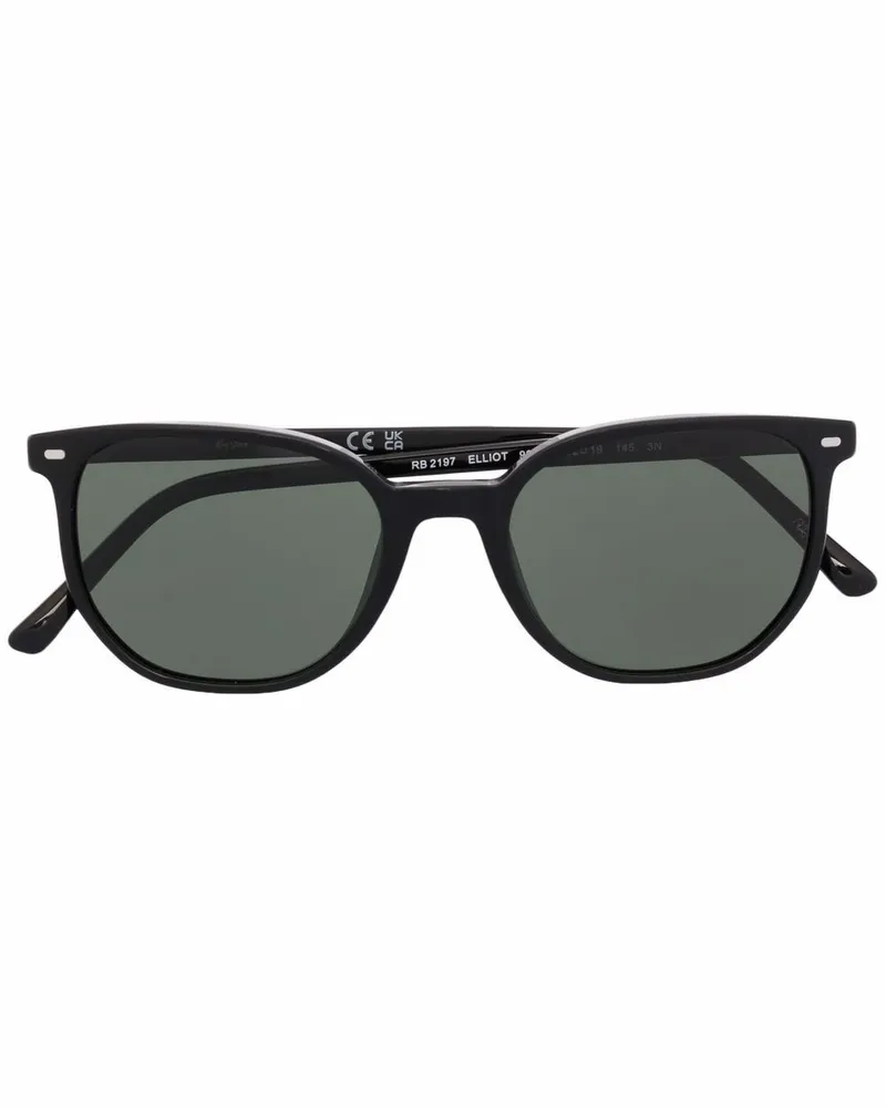 Ray Ban Sonnenbrille mit eckigem Gestell - Schwarz Schwarz