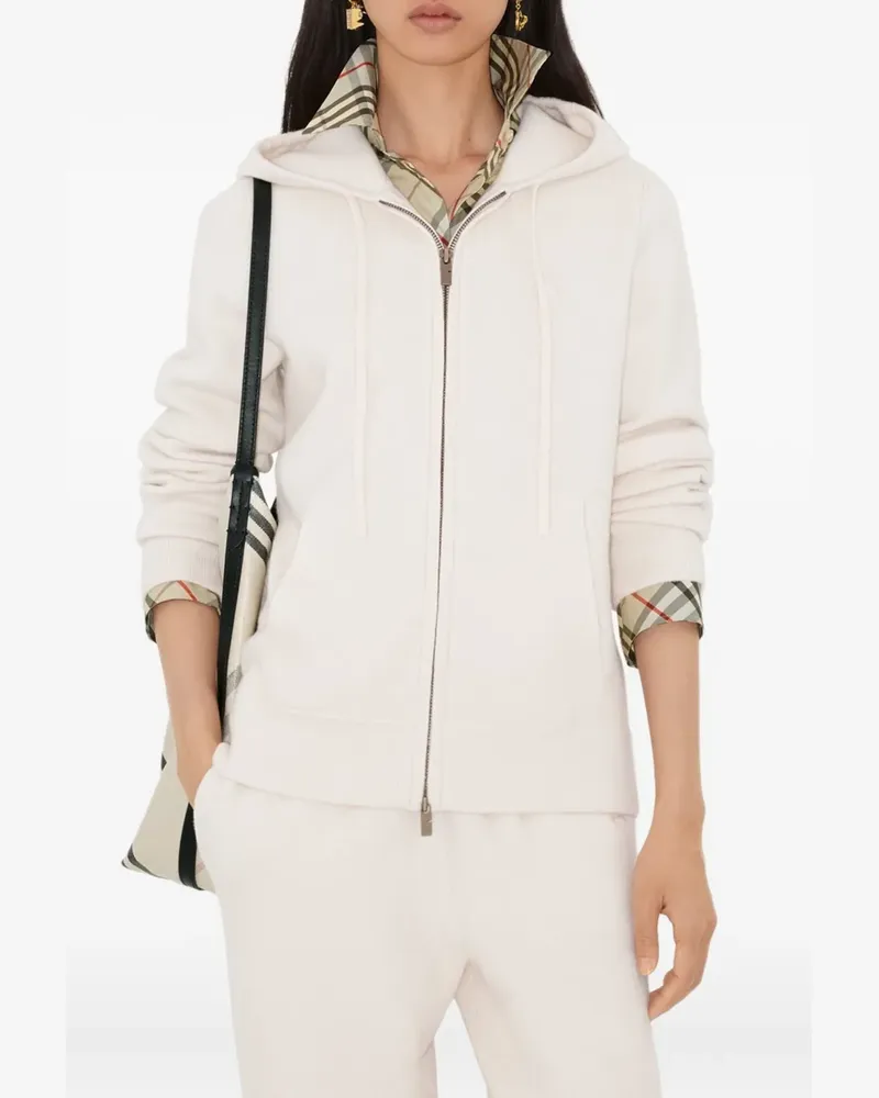 Burberry Kapuzencardigan mit Reißverschluss - Nude Nude