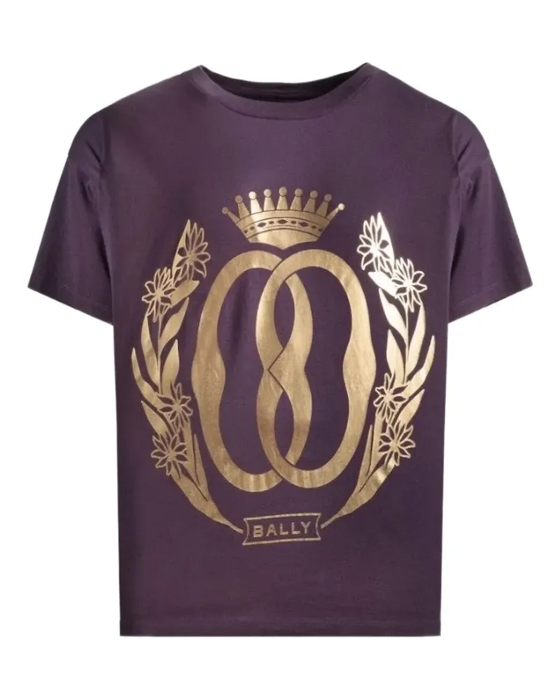 Bally T-Shirt mit grafischem Print - Violett Violett