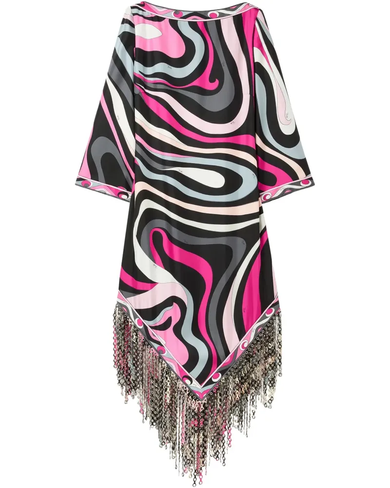 Emilio Pucci Kleid mit Marmo-Print - Schwarz Schwarz
