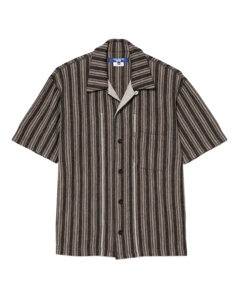 Junya Watanabe Gestreiftes Hemd - Braun Braun