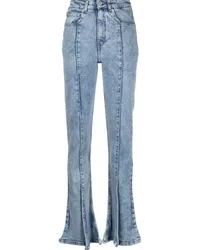 Y/PROJECT Trumpet Skinny-Jeans mit hohem Bund Blau