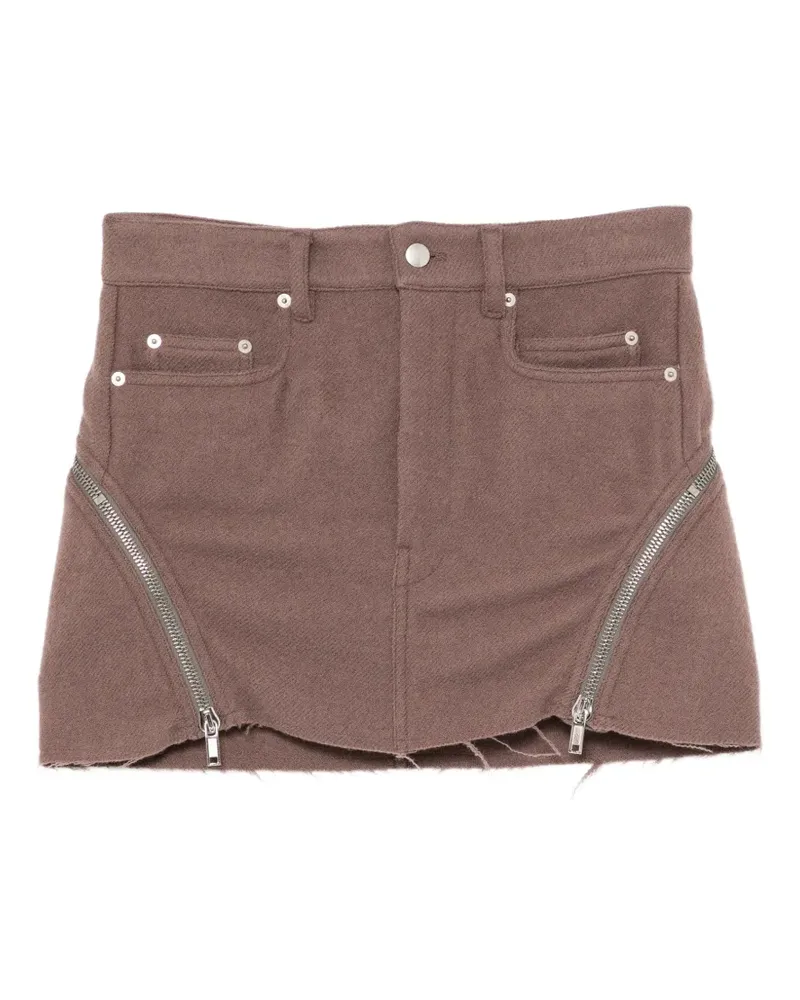 Rick Owens Bolan Banana Minirock - Braun Braun