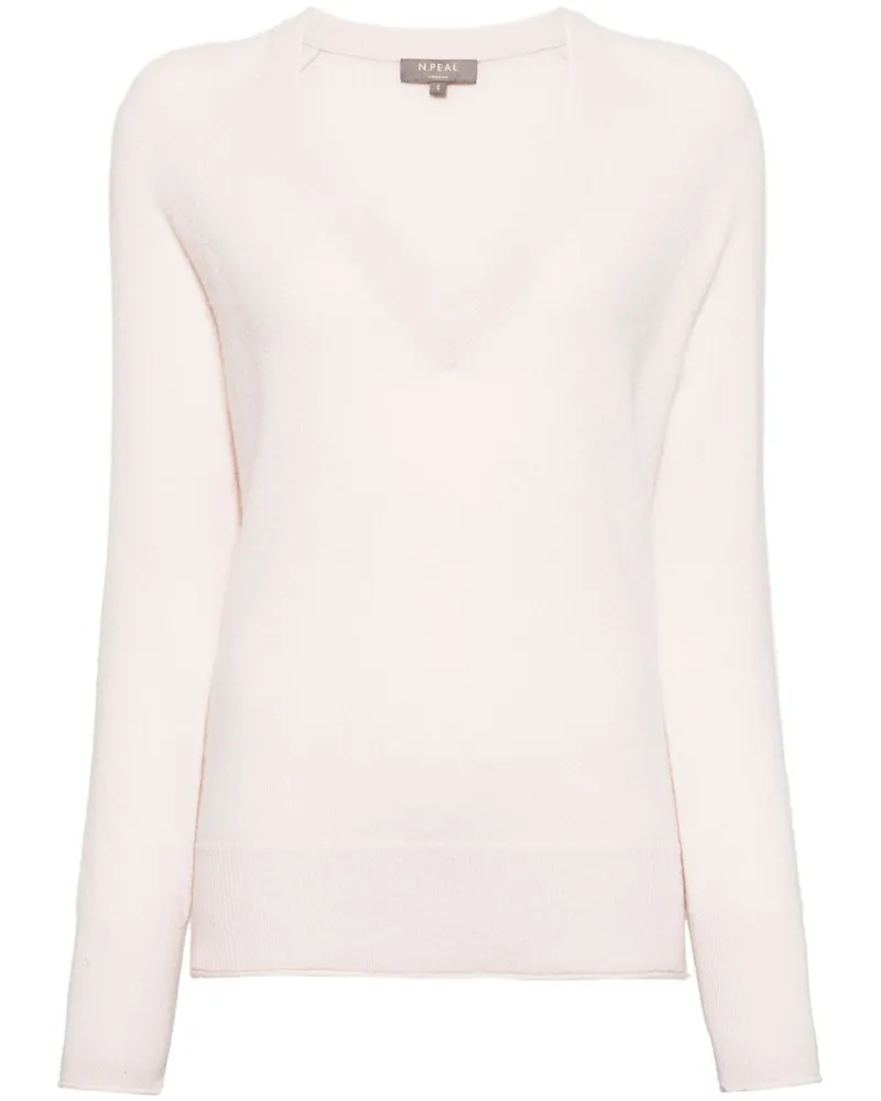 N.Peal Pullover aus Bio-Kaschmir - Rosa Rosa