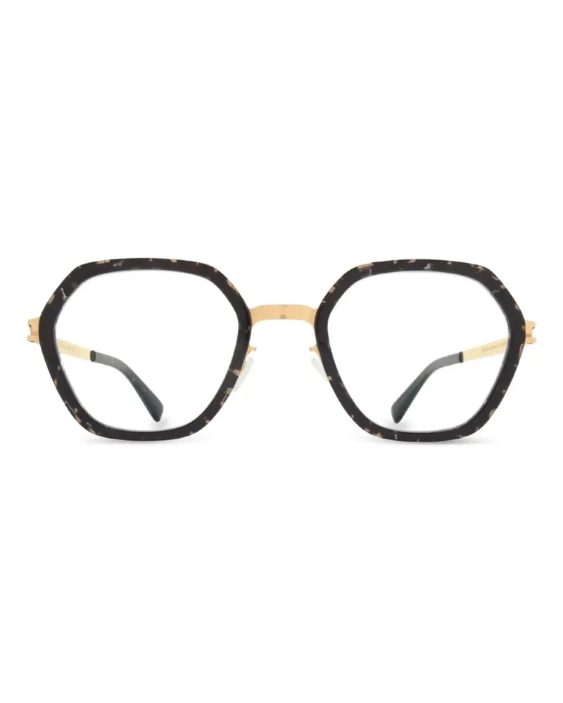 Mykita Brille mit geometrischem Gestell - Gold Gold