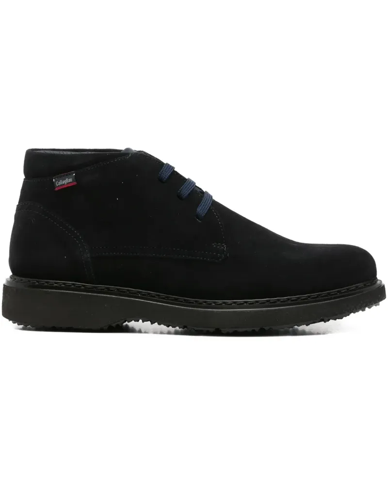 CallagHan Schnürstiefel aus Wildleder - Blau Blau
