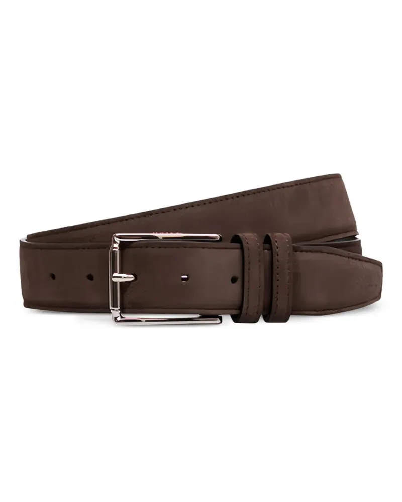 Kiton Klassischer Gürtel - Braun Braun