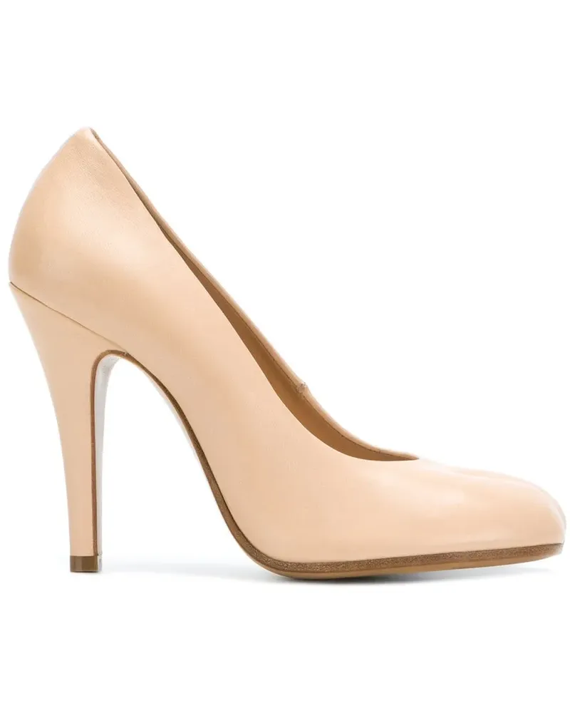Maison Margiela Pumps mit Schlitz - Nude Nude