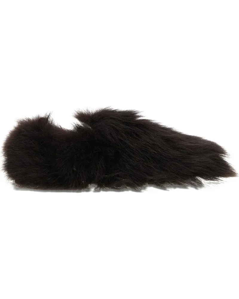 TOD'S Gommino sheep fur loafers - Braun Braun