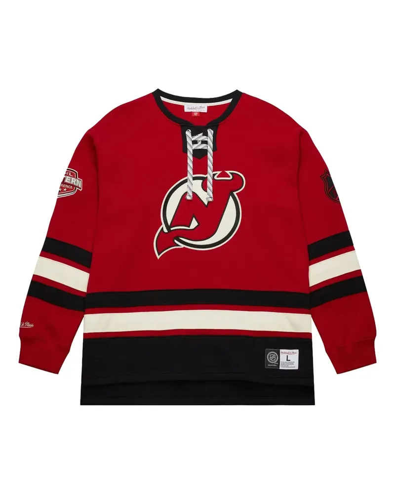 Mitchell & Ness New Jersey Devils Heritage Pullover - Rot Rot