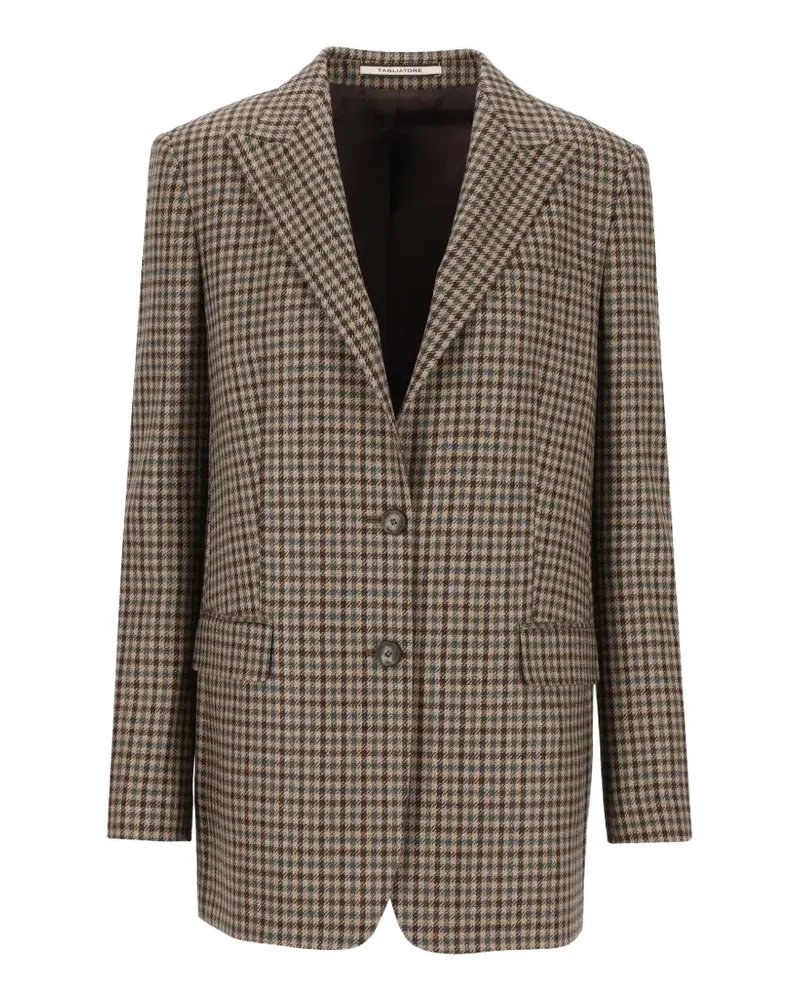 Tagliatore Bertha houndstooth jacket - Braun Braun