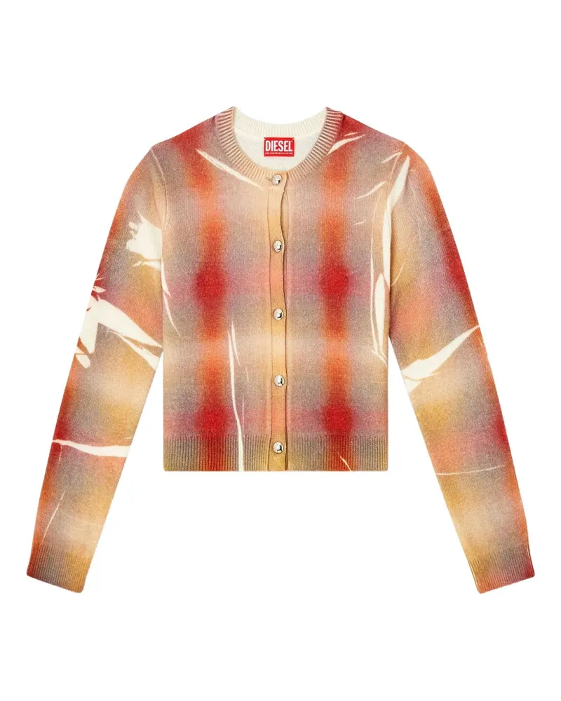 Diesel Karierter Chloty Cardigan - Nude Nude