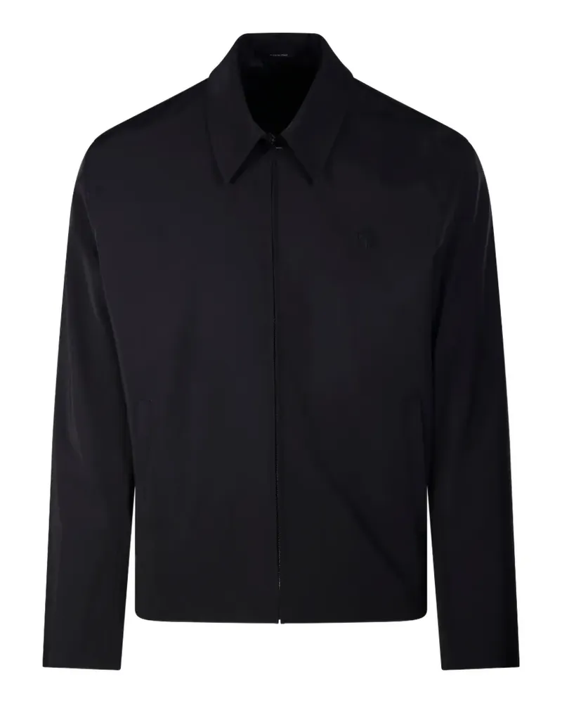 Gucci stretch polyester zip jacket with embroidery - Schwarz Schwarz