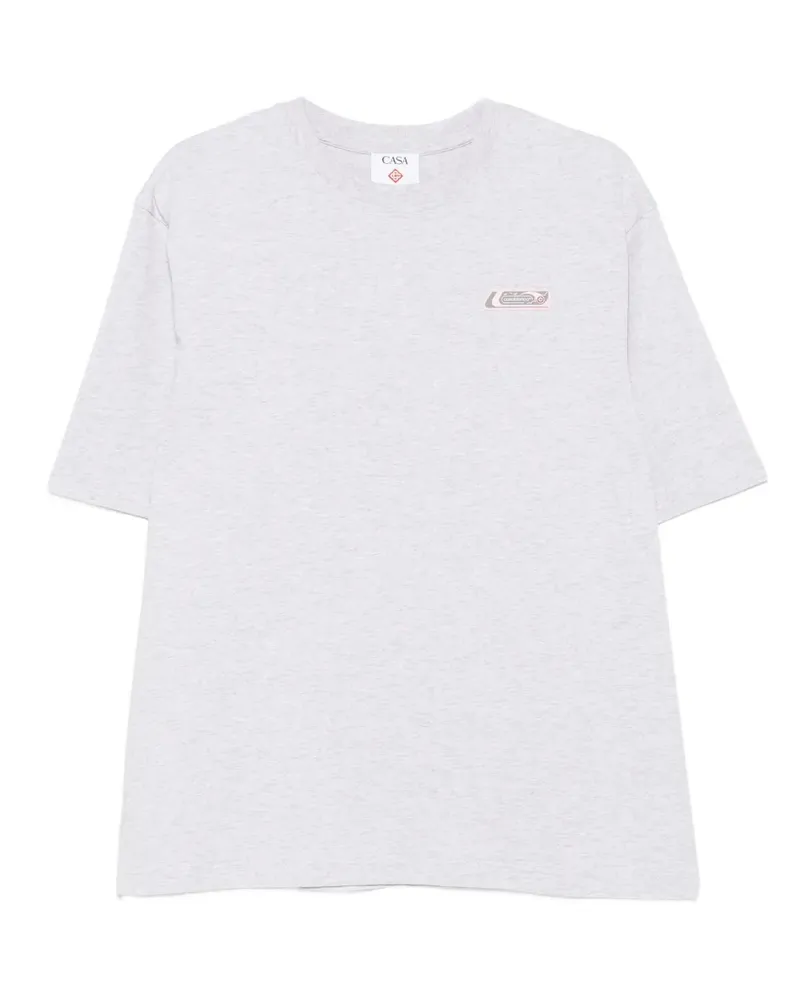 Casablanca Paris T-Shirt mit grafischem Print - Grau Grau