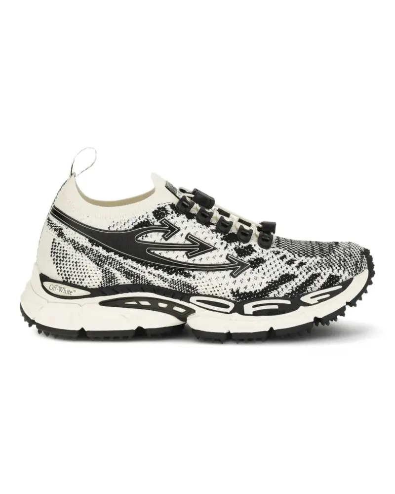 OFF-WHITE Be Right Back knitted logo sneakers - Nude Nude