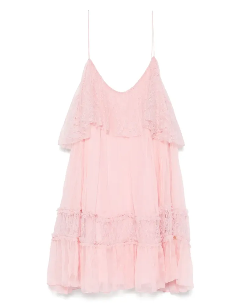 NISSA Minikleid aus Spitze - Rosa Rosa